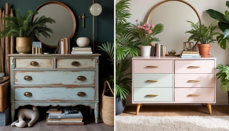 découvrez la transformation incroyable d'une vieille commode grâce à un relooking astucieux. avant et après, cette métamorphose vous inspirera à donner une nouvelle vie à vos meubles oubliés. ne manquez pas ces résultats éblouissants !