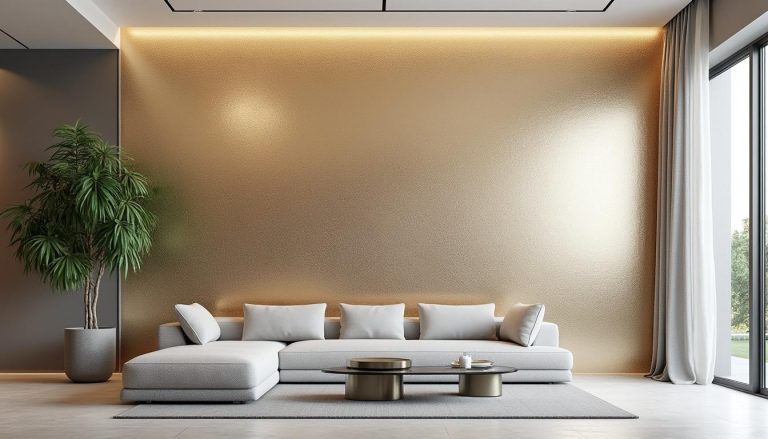 découvrez la peinture sablée métallisée qui transformera vos murs en un espace tendance et brillant. apportez une touche d'élégance à votre décoration intérieure avec ce fini unique qui reflète la lumière et crée une ambiance contemporaine.