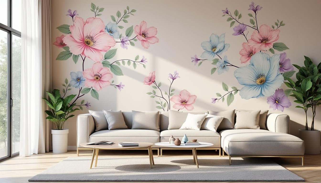 ajoutez une touche d'élégance à votre intérieur avec notre pochoir fleur simple. des motifs délicats pour sublimer vos murs, meubles ou objets de déco avec raffinement et facilité.