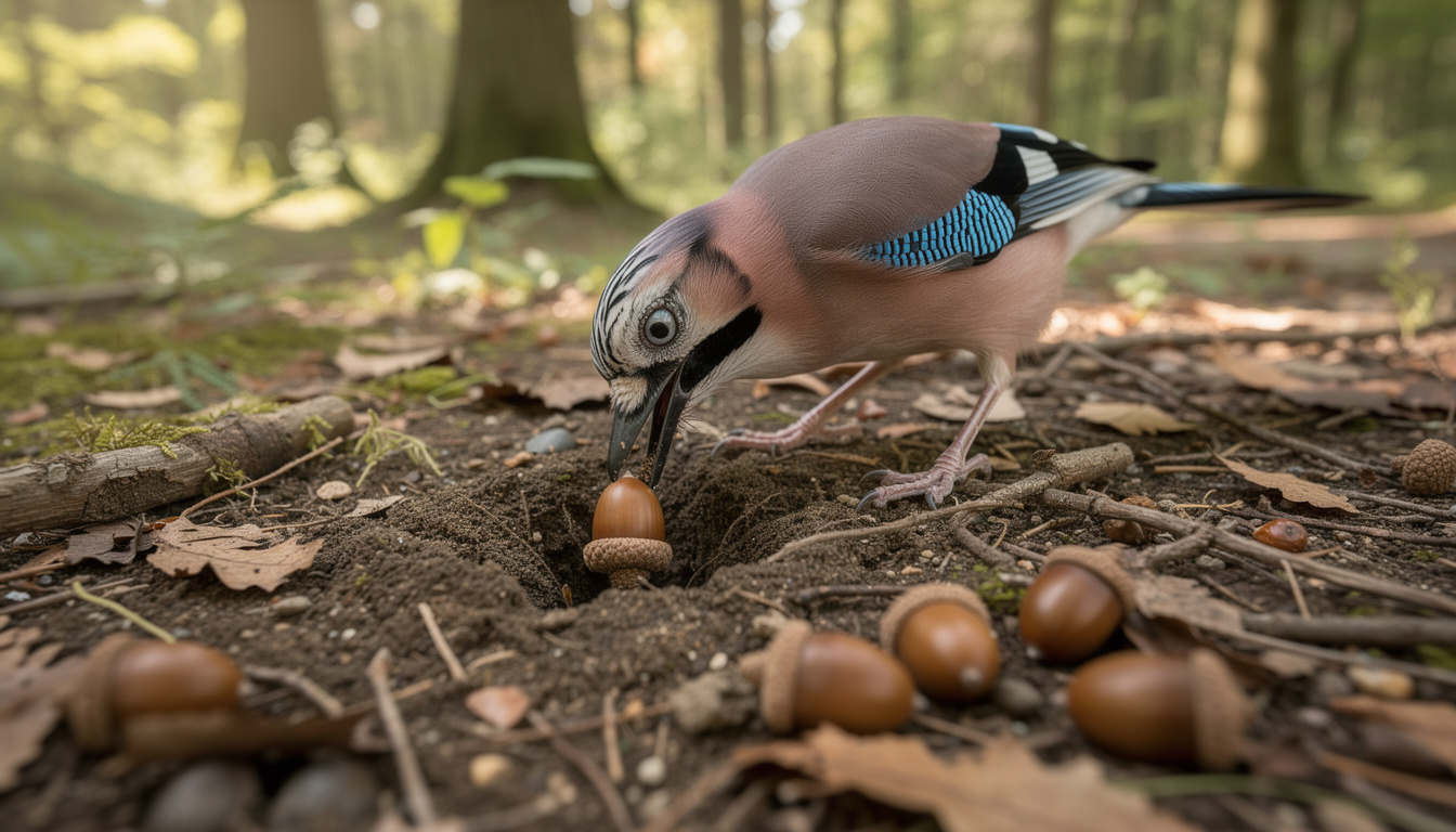 découvrez le geai des chênes, un oiseau éclatant aux couleurs vives, connu pour son bavardage incessant et son appétit gourmand, vigilant gardien des forêts de chênes.
