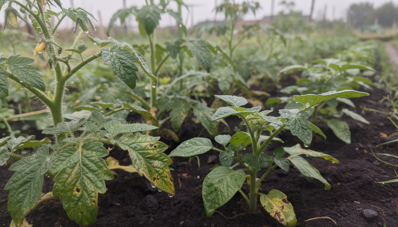 découvrez comment une pluie de mai peut transformer un duo parfait du potager en une catastrophe de mildiou et apprenez à protéger vos cultures efficacement.