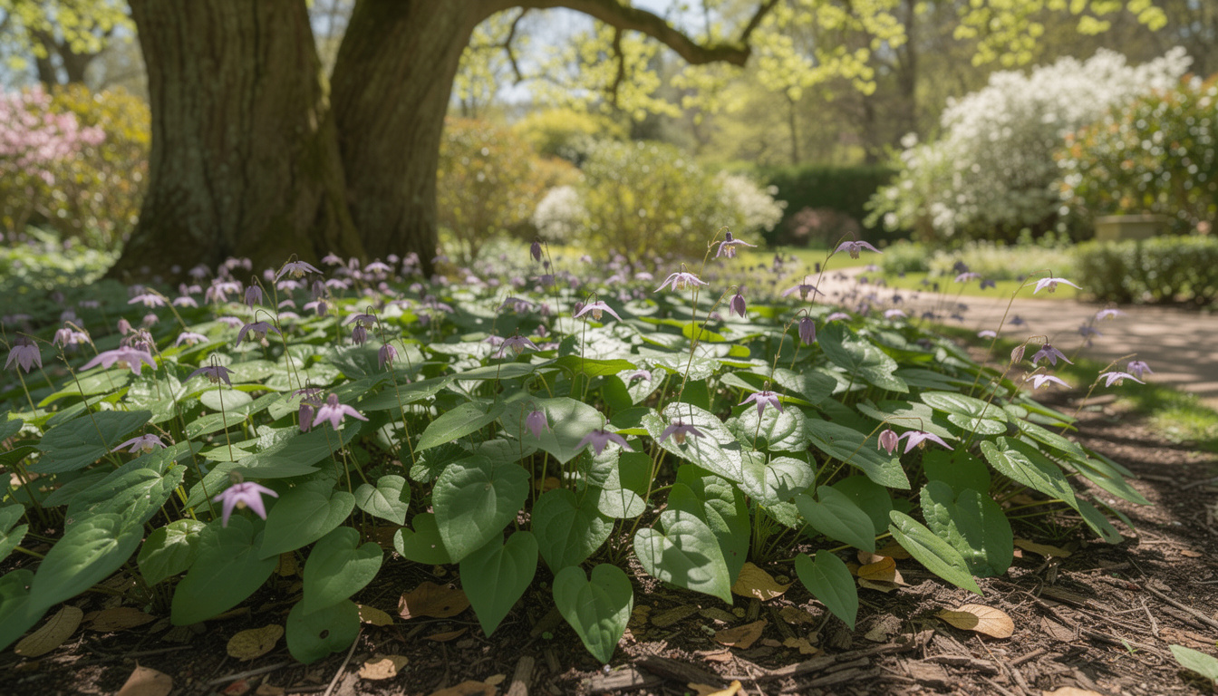 découvrez l'épimède à grandes fleurs, aussi appelée fleur des elfes, une plante vivace idéale pour égayer vos jardins d'ombre avec ses fleurs délicates et lumineuses.