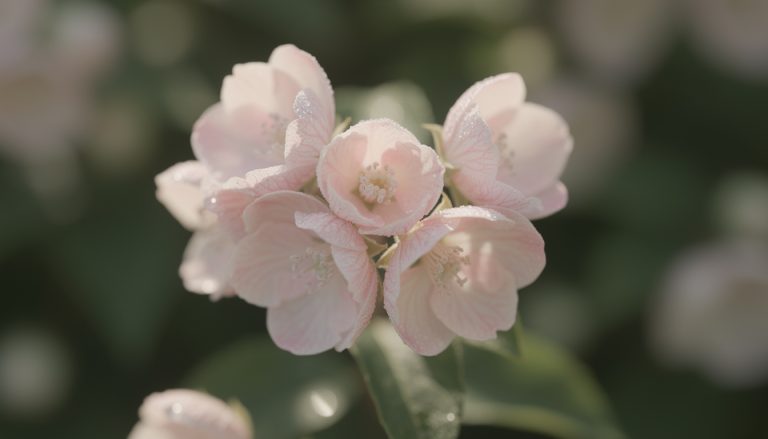 découvrez philadelphus 'petite perfume pink', un arbuste au charme délicat offrant une douce senteur florale en rose pâle, parfait pour sublimer votre jardin avec élégance.