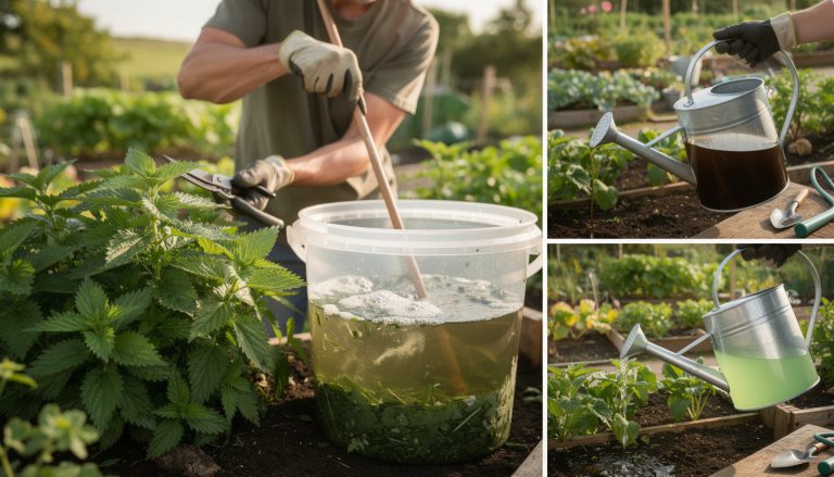 découvrez notre guide complet pour fabriquer, diluer et conserver le purin d'ortie au potager, une solution naturelle et efficace pour un jardin sain et écologique.