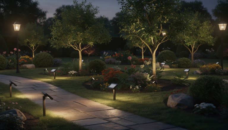 découvrez comment choisir l'éclairage extérieur de votre jardin avec des options en 12/24 volts ou 220 volts pour sublimer et illuminer harmonieusement votre espace vert.