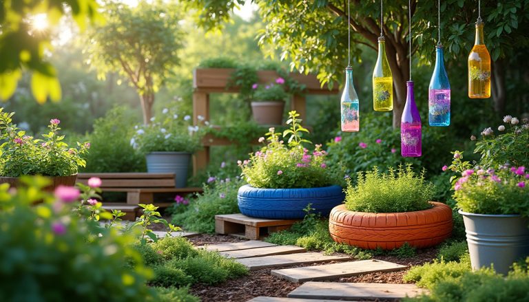 découvrez des idées ingénieuses et éco-responsables pour décorer votre jardin avec des matériaux récupérés. inspirez-vous pour créer un espace unique et durable en harmonie avec la nature.