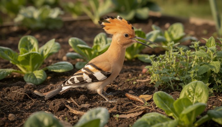 découvrez comment la huppe fasciée, alliée naturelle, contribue à enrichir et protéger le sol de votre potager pour un jardinage sain et durable.