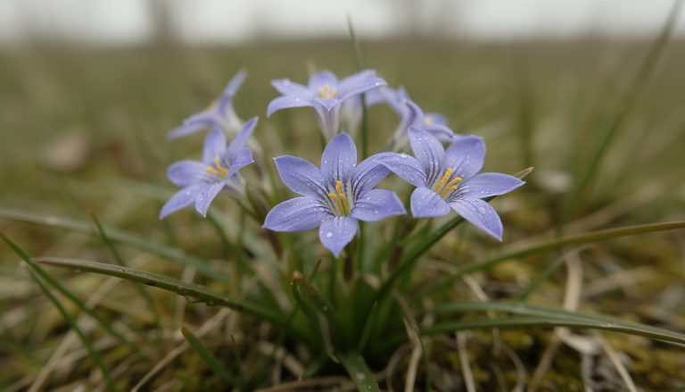 découvrez sisyrinchium angustifolium, la bermudienne à feuilles étroites, une plante aux fleurs bleues délicates qui embellit jardins et espaces naturels avec élégance.
