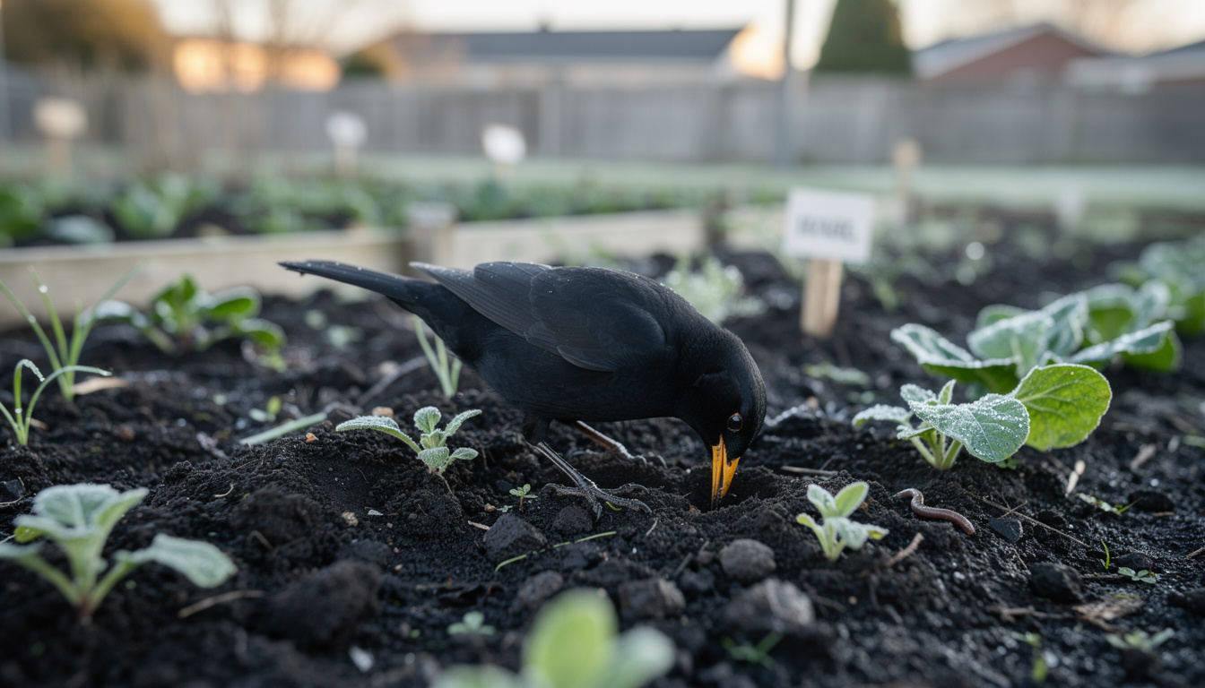 découvrez comment le merle noir, un allié discret, aide à entretenir naturellement votre potager en contrôlant les nuisibles et en favorisant la biodiversité.