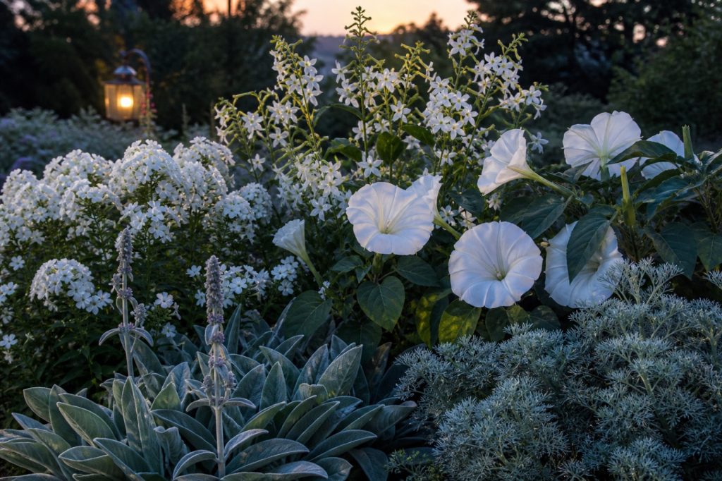 Plantes nocturnes idéales pour composer un jardin de lune