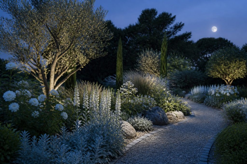 Concevoir son massif nocturne : emplacement, strates et association de couleurs
