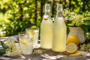 Limonade fermentée aux fleurs de sureau noir : l'élixir pétillant des fées !