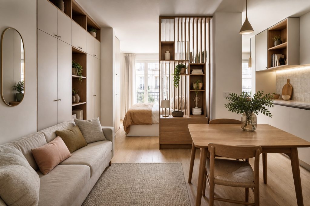 Studio de 20 m² : astuces déco ingénieuses pour transformer votre espace