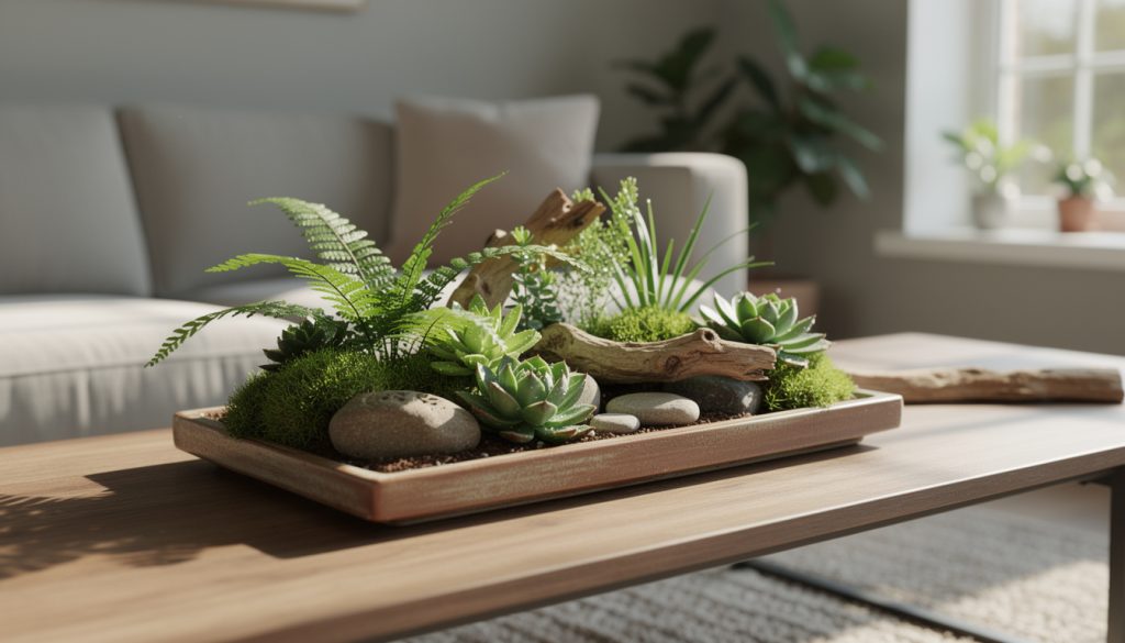 découvrez comment créer une oasis miniature avec un jardin de table pour transformer votre salon en un espace de détente unique et verdoyant.