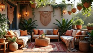 découvrez les tendances déco incontournables pour une terrasse bohème chic, alliant convivialité et élégance naturelle, qui cartonnent cette année.